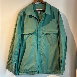COS Green Lightweight Shirt Jacket